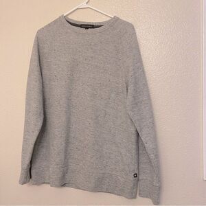 Banana Republic Men’s Soft Waffle Crew Sweater Heather Gray knit cotton blend M